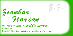 zsombor florian business card